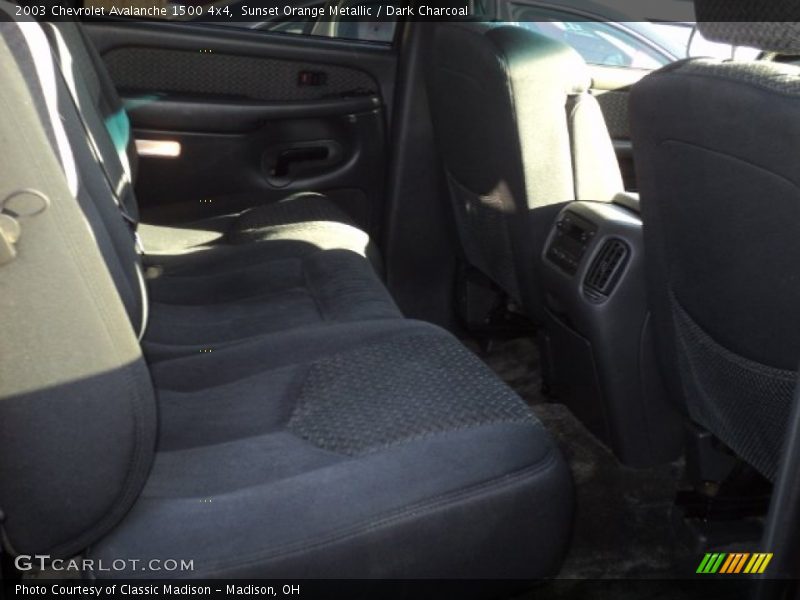 Sunset Orange Metallic / Dark Charcoal 2003 Chevrolet Avalanche 1500 4x4