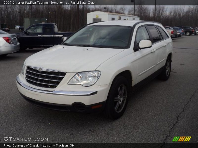 Stone White / Pastel Slate Gray 2007 Chrysler Pacifica Touring