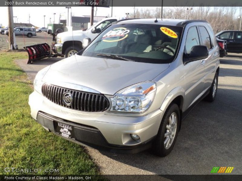 Platinum Metallic / Gray 2007 Buick Rendezvous CX