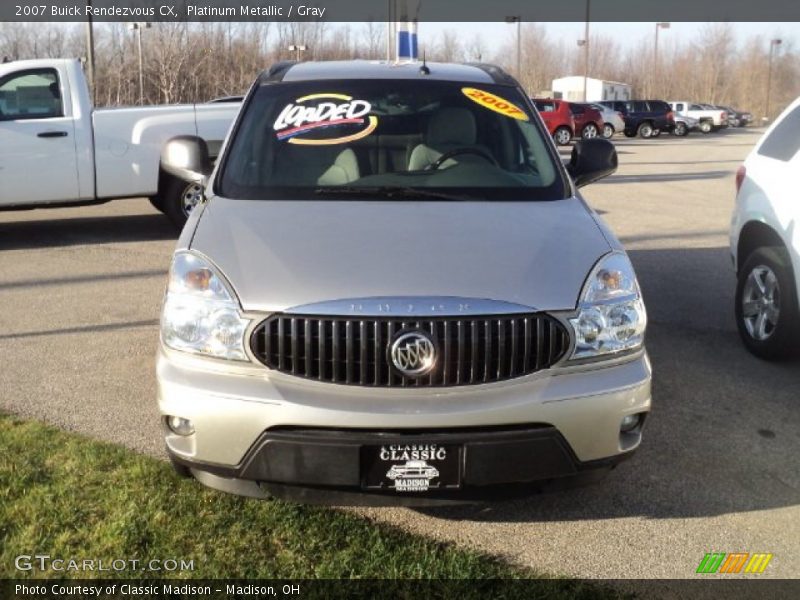 Platinum Metallic / Gray 2007 Buick Rendezvous CX