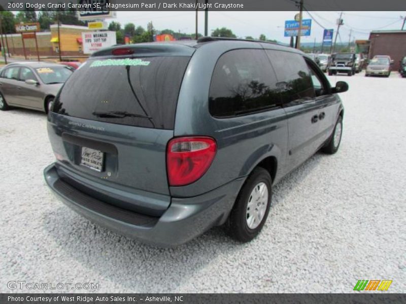 Magnesium Pearl / Dark Khaki/Light Graystone 2005 Dodge Grand Caravan SE