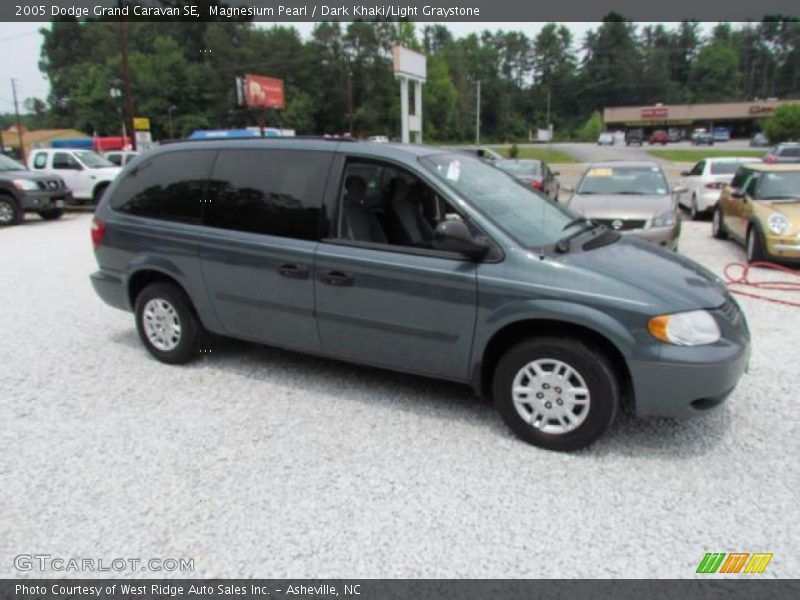 Magnesium Pearl / Dark Khaki/Light Graystone 2005 Dodge Grand Caravan SE