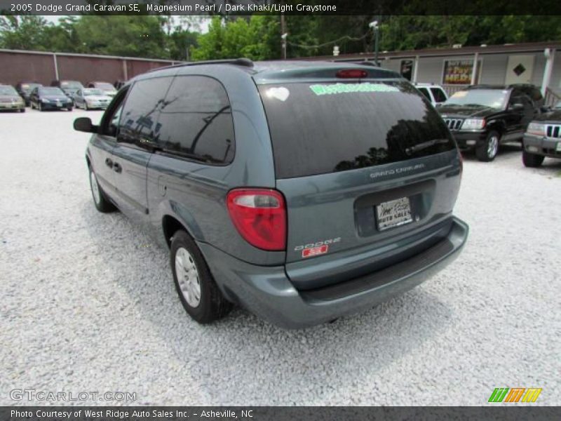 Magnesium Pearl / Dark Khaki/Light Graystone 2005 Dodge Grand Caravan SE