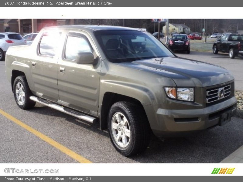 Aberdeen Green Metallic / Gray 2007 Honda Ridgeline RTS