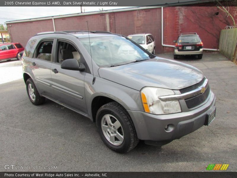 Dark Silver Metallic / Light Gray 2005 Chevrolet Equinox LS AWD