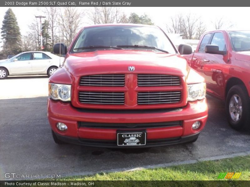 Flame Red / Dark Slate Gray 2003 Dodge Ram 2500 SLT Quad Cab