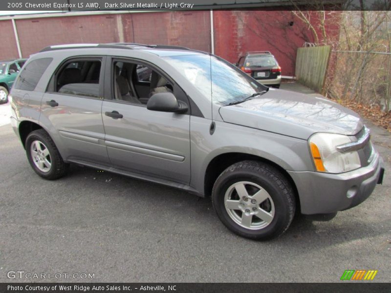 Dark Silver Metallic / Light Gray 2005 Chevrolet Equinox LS AWD