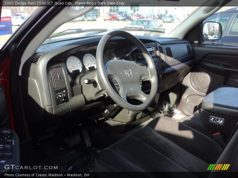 Flame Red / Dark Slate Gray 2003 Dodge Ram 2500 SLT Quad Cab