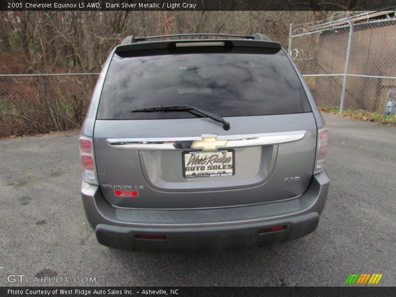 Dark Silver Metallic / Light Gray 2005 Chevrolet Equinox LS AWD