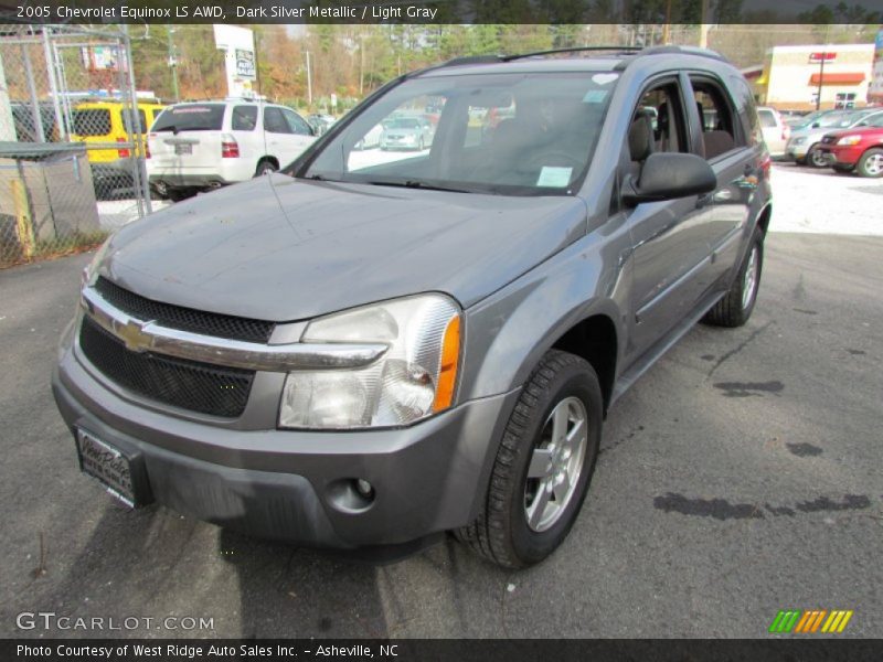 Dark Silver Metallic / Light Gray 2005 Chevrolet Equinox LS AWD