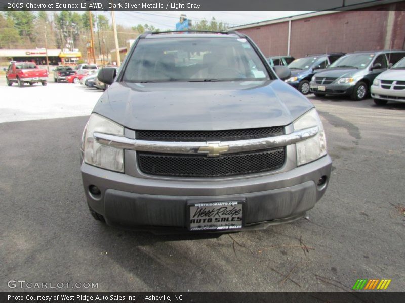 Dark Silver Metallic / Light Gray 2005 Chevrolet Equinox LS AWD