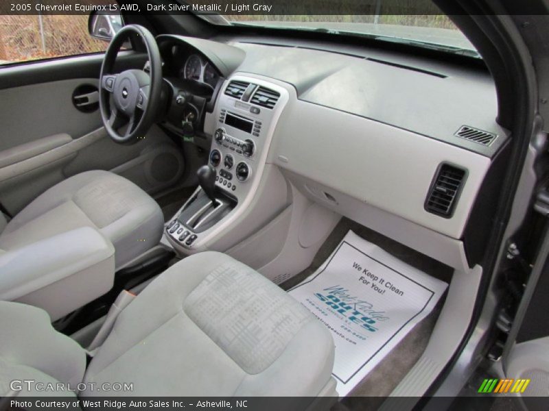 Dark Silver Metallic / Light Gray 2005 Chevrolet Equinox LS AWD