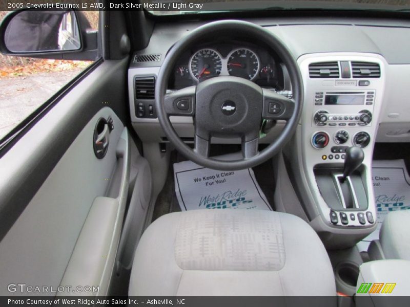 Dark Silver Metallic / Light Gray 2005 Chevrolet Equinox LS AWD