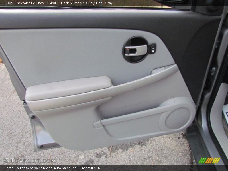 Dark Silver Metallic / Light Gray 2005 Chevrolet Equinox LS AWD
