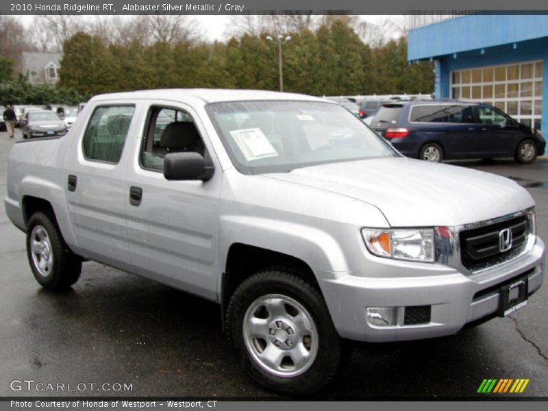 Alabaster Silver Metallic / Gray 2010 Honda Ridgeline RT