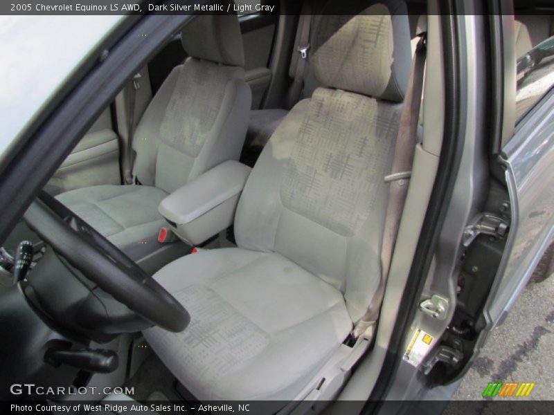 Dark Silver Metallic / Light Gray 2005 Chevrolet Equinox LS AWD