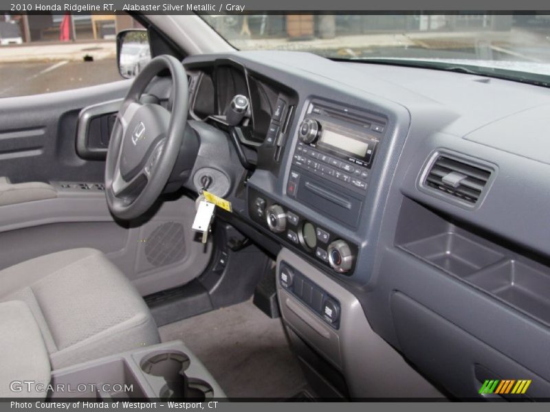 Alabaster Silver Metallic / Gray 2010 Honda Ridgeline RT
