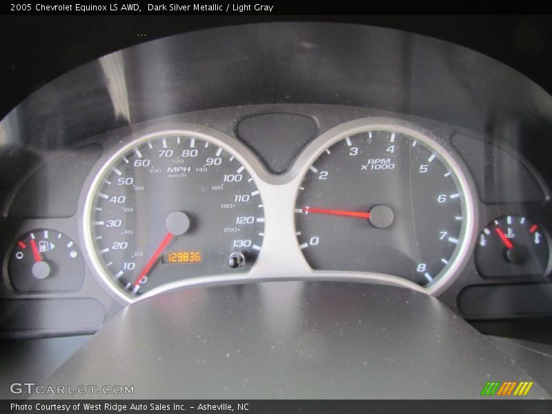 Dark Silver Metallic / Light Gray 2005 Chevrolet Equinox LS AWD