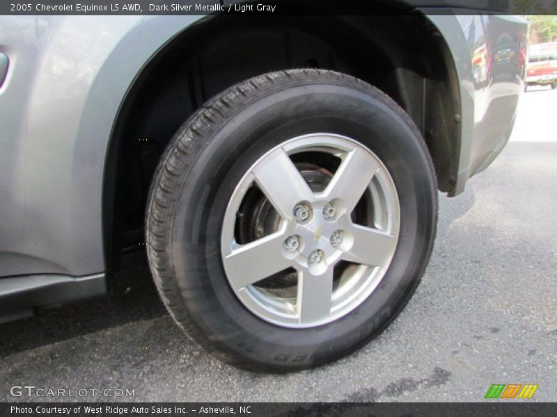 Dark Silver Metallic / Light Gray 2005 Chevrolet Equinox LS AWD