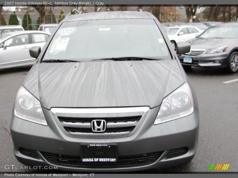 Nimbus Gray Metallic / Gray 2007 Honda Odyssey EX-L