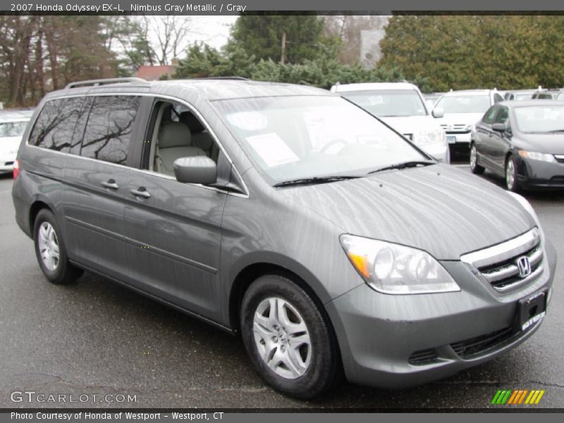 Nimbus Gray Metallic / Gray 2007 Honda Odyssey EX-L