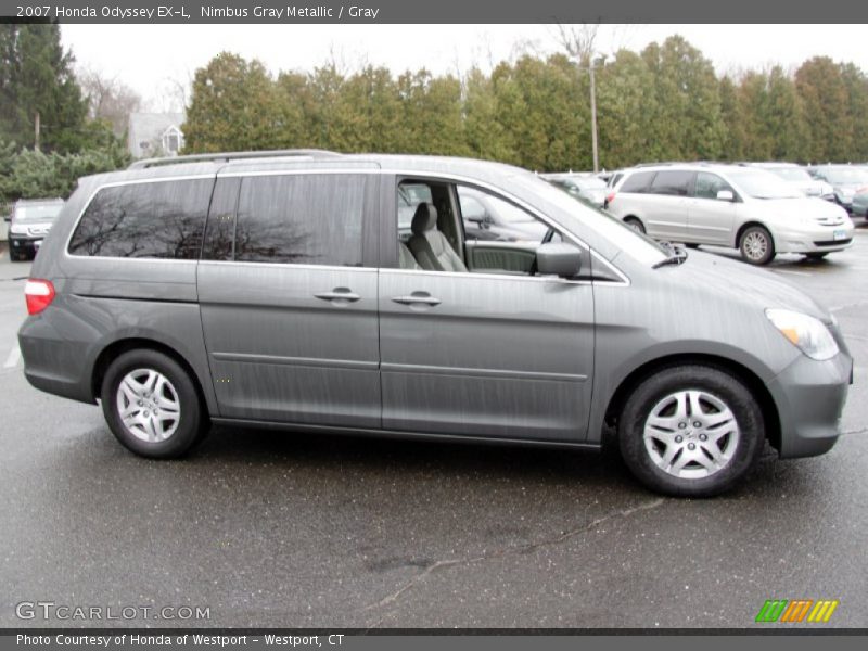 Nimbus Gray Metallic / Gray 2007 Honda Odyssey EX-L