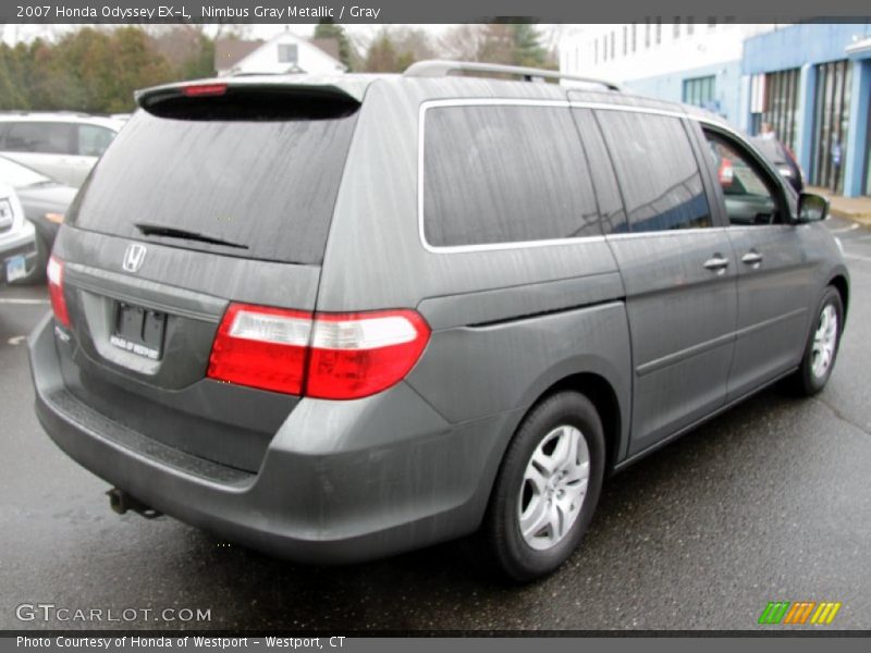 Nimbus Gray Metallic / Gray 2007 Honda Odyssey EX-L