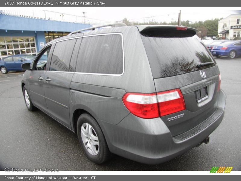 Nimbus Gray Metallic / Gray 2007 Honda Odyssey EX-L