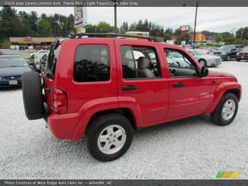 Flame Red / Light Taupe/Dark Slate Gray 2004 Jeep Liberty Limited 4x4