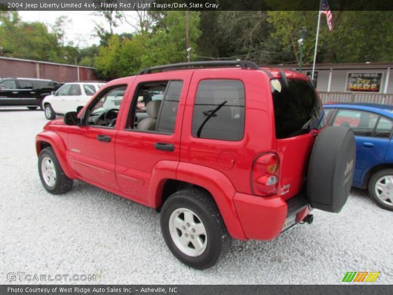 Flame Red / Light Taupe/Dark Slate Gray 2004 Jeep Liberty Limited 4x4
