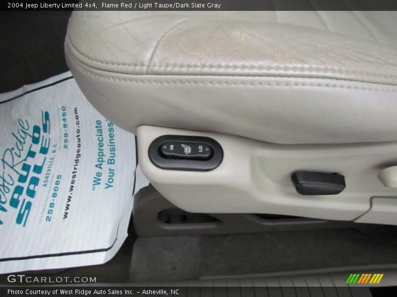 Flame Red / Light Taupe/Dark Slate Gray 2004 Jeep Liberty Limited 4x4
