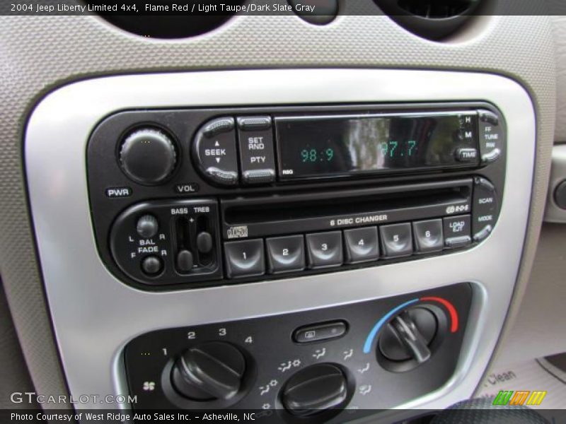 Flame Red / Light Taupe/Dark Slate Gray 2004 Jeep Liberty Limited 4x4