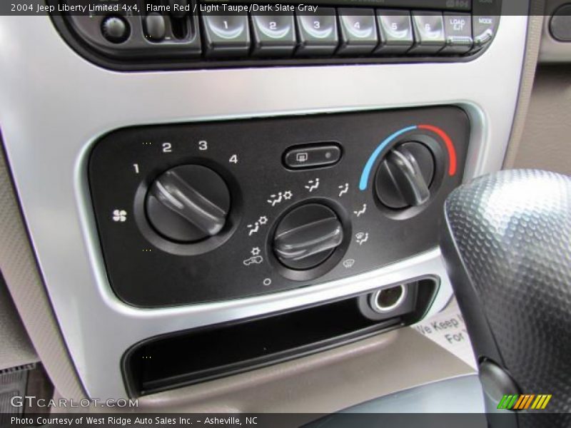 Flame Red / Light Taupe/Dark Slate Gray 2004 Jeep Liberty Limited 4x4