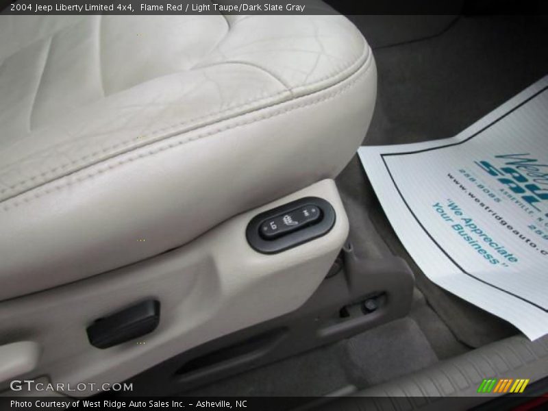 Flame Red / Light Taupe/Dark Slate Gray 2004 Jeep Liberty Limited 4x4