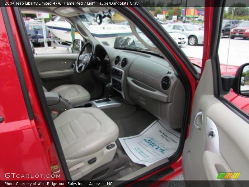 Flame Red / Light Taupe/Dark Slate Gray 2004 Jeep Liberty Limited 4x4