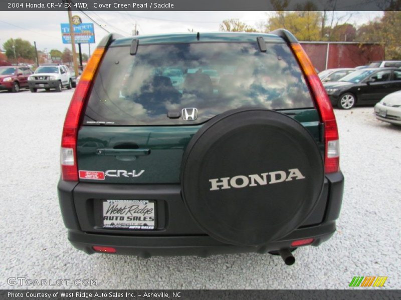 Clover Green Pearl / Saddle 2004 Honda CR-V EX 4WD