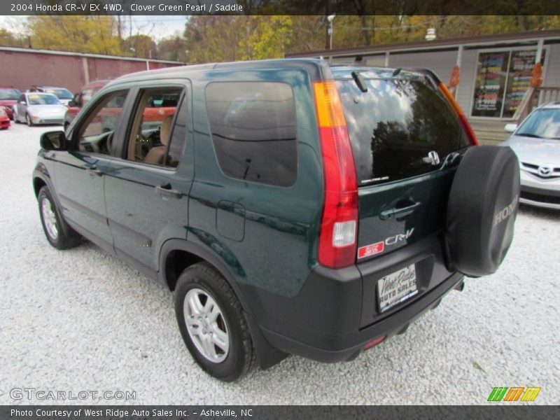 Clover Green Pearl / Saddle 2004 Honda CR-V EX 4WD