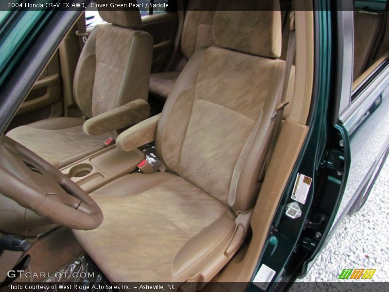 Clover Green Pearl / Saddle 2004 Honda CR-V EX 4WD