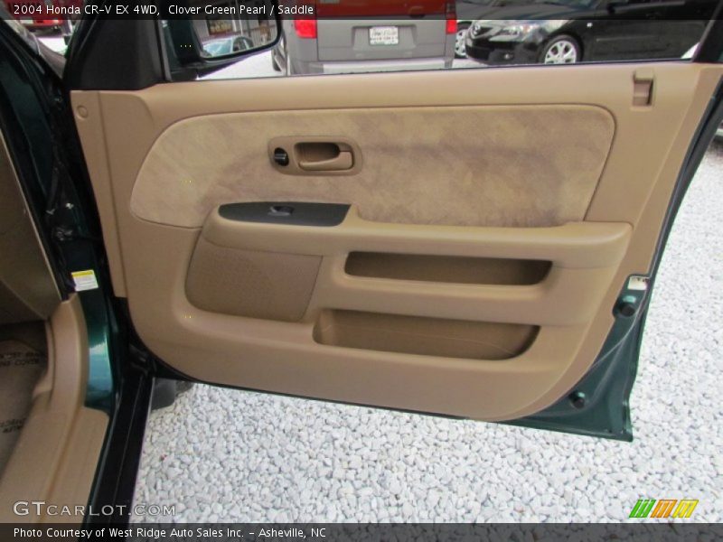 Clover Green Pearl / Saddle 2004 Honda CR-V EX 4WD