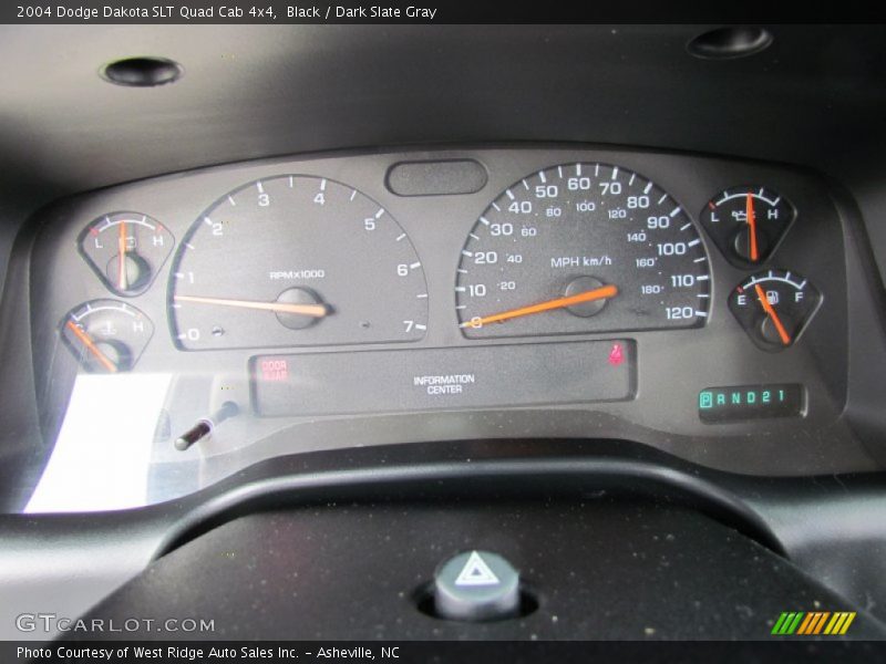 Black / Dark Slate Gray 2004 Dodge Dakota SLT Quad Cab 4x4