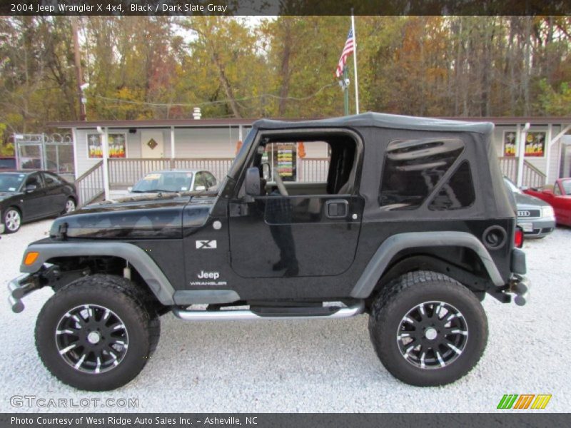 Black / Dark Slate Gray 2004 Jeep Wrangler X 4x4