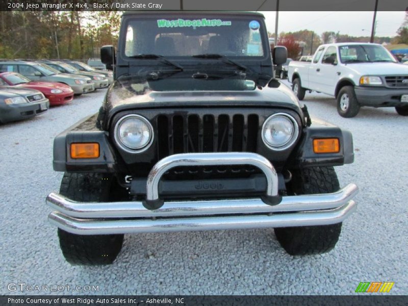 Black / Dark Slate Gray 2004 Jeep Wrangler X 4x4