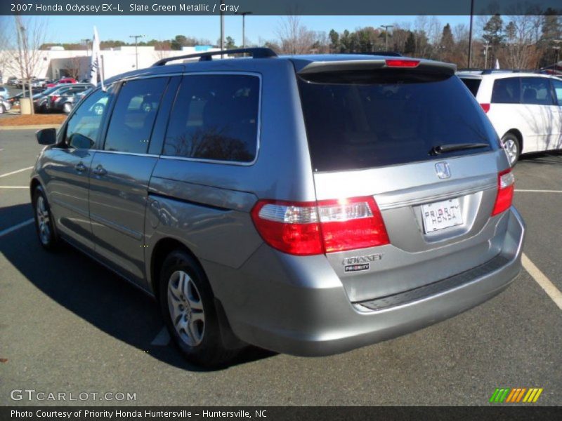 Slate Green Metallic / Gray 2007 Honda Odyssey EX-L