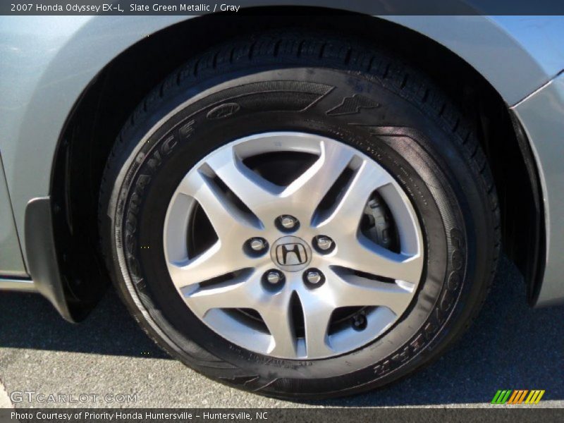 Slate Green Metallic / Gray 2007 Honda Odyssey EX-L