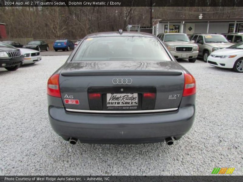 Dolphin Grey Metallic / Ebony 2004 Audi A6 2.7T quattro Sedan