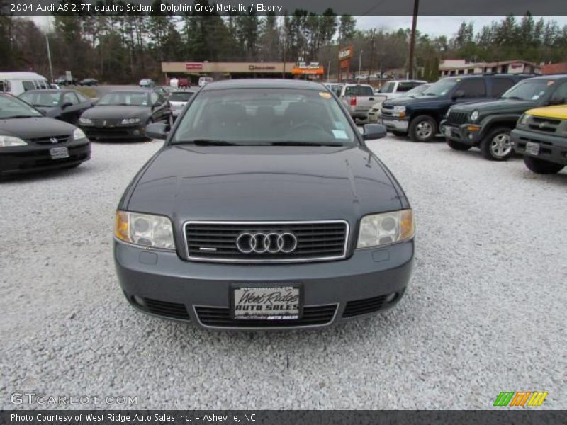 Dolphin Grey Metallic / Ebony 2004 Audi A6 2.7T quattro Sedan