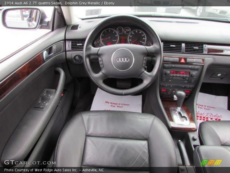 Dolphin Grey Metallic / Ebony 2004 Audi A6 2.7T quattro Sedan