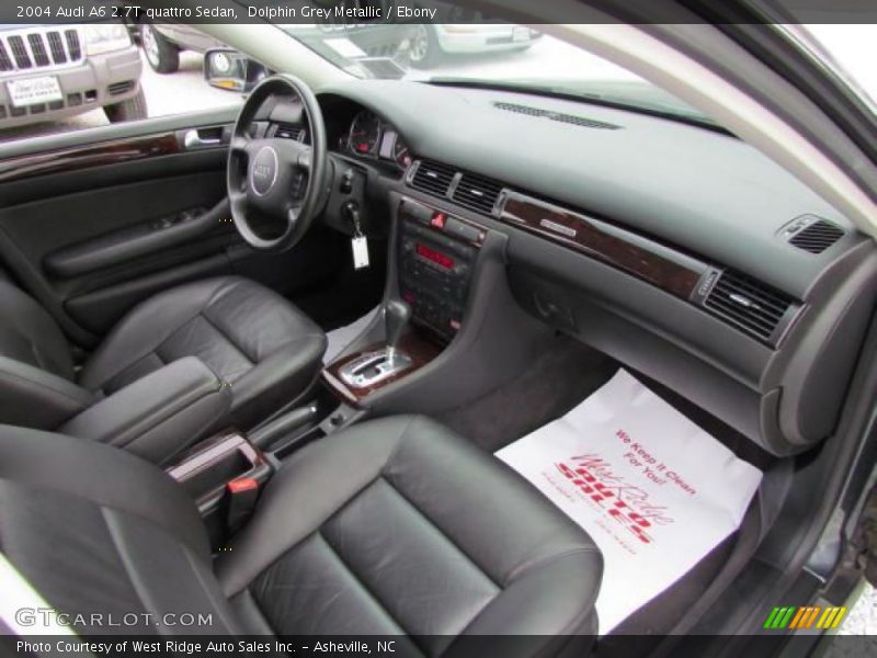 Dolphin Grey Metallic / Ebony 2004 Audi A6 2.7T quattro Sedan