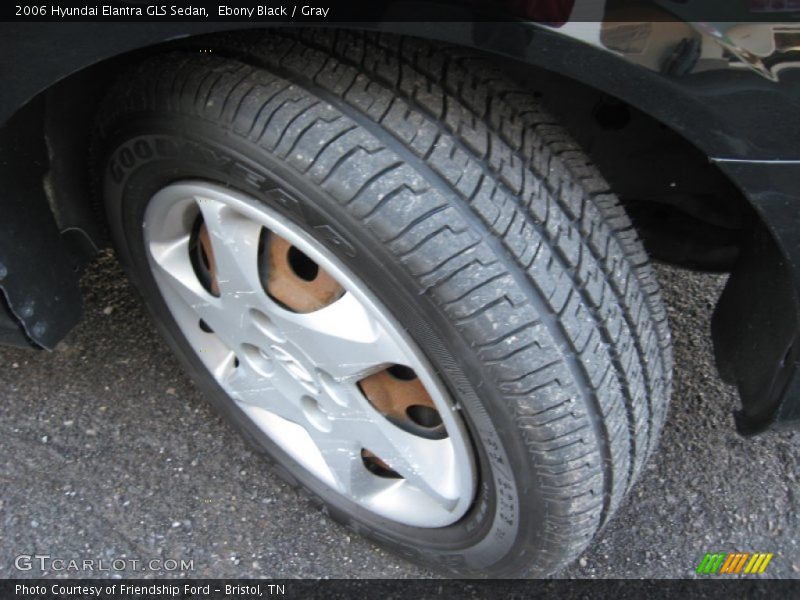 Ebony Black / Gray 2006 Hyundai Elantra GLS Sedan