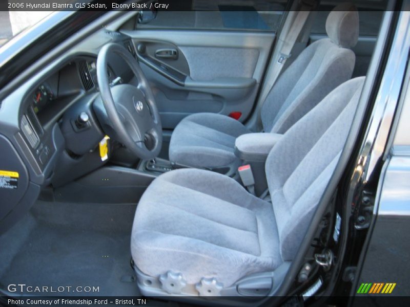 Ebony Black / Gray 2006 Hyundai Elantra GLS Sedan